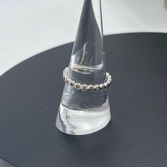 Sterling Silver 925 with CZ Eternity Band Size - Picture 4 of 15